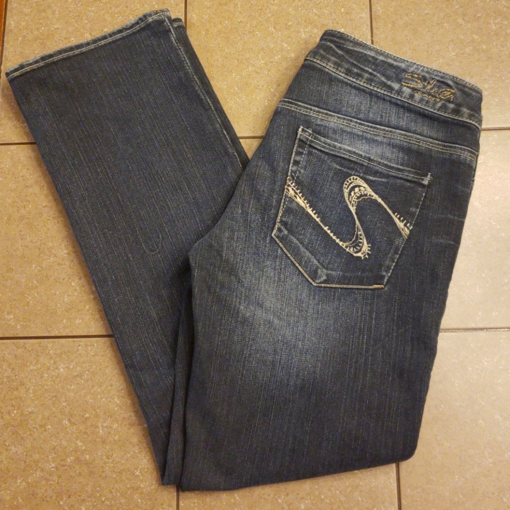 Silver Santorini capris size 28